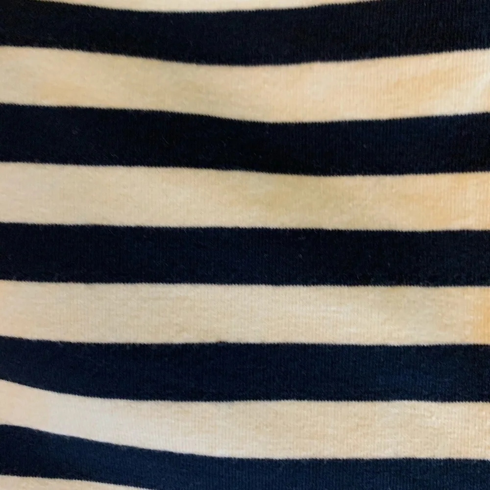 Blue and White Striped Biker Shorts - XS